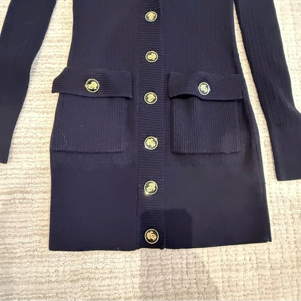 Tory Burch Long Button Sweater XS